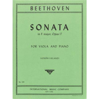 Beethoven Sonate F-DUR op 17 Viola Klavier IMC1241
