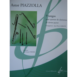Piazzolla 9 Tangos Clarinet Quartett GB8641