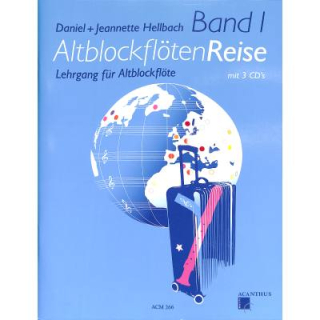 Hellbach Altblockflöten Reise 1 mit 3 CDs ACM266