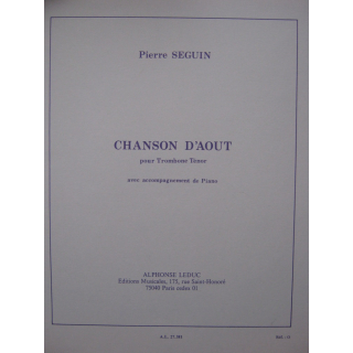 Seguin Chanson Daout Posaune Klavier AL27381