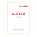 Sauguet Valse Breve 2 Klaviere ME6727