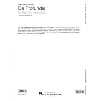 Jan Van der Roost De Profundis Bass Trombone Solo DHP1185886