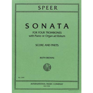 Speer Sonate 4 Posaunen Klavier IMC2399