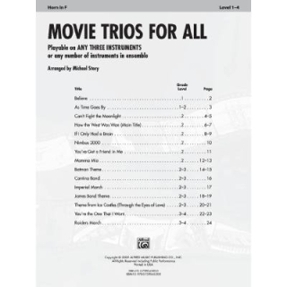 Story Movie Trios for All 3 Hörner ALF33531