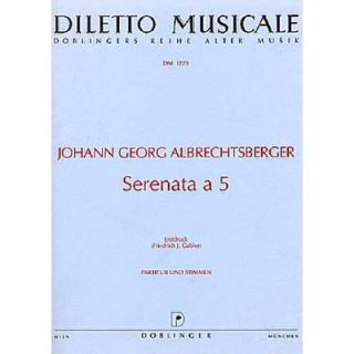 Albrechtsberger Serenata a 5 Holzbläser Quintett DM1229