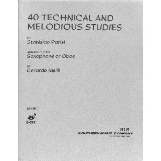 Parisi 40 Technical + Melodious Studies 1 Saxophon SOUB222