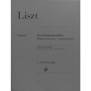 Liszt Zwei Konzertetüden Klavier HN479