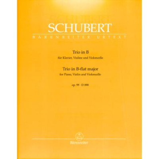 Schubert Trio B-Dur op 99 D 898 Violine Cello Klavier BA5607