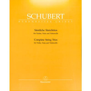 Schubert Trios (zweite Fassung) Violine Viola Cello BA5609