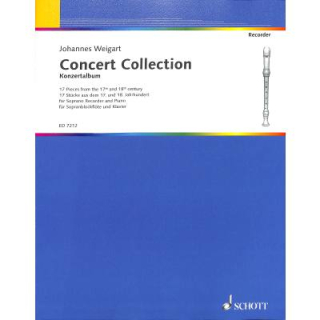 Weigert Concert collection Sopranblockflöte Klavier ED7212