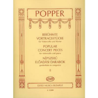 Popper Berühmte Vortragsstücke 2 Cello Klavier EMB12944