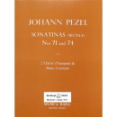 Pezel Sonatine 71 and 74 für 2 Trompeten Bass...