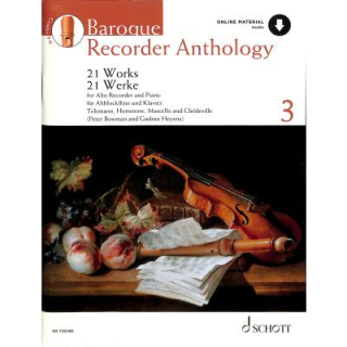 Bowman + Heyens Baroque Recorder Anthology 3 ABFL KLAV Audio ED13324D