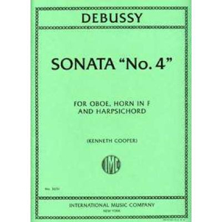 Debussy SONATE 4 Oboe Horn Harpsichord IMC3651