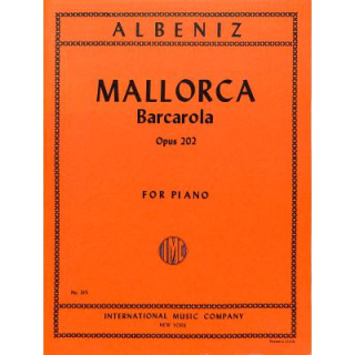 Albeniz Mallorca Barcarola op 202 Klavier IMC315