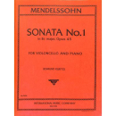 Mendelssohn- Bartholdy SONATE 1 B-DUR OP 45 Cello Klavier...