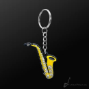 Saxophon Schlüsselanhänger farbig