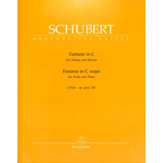 Schubert Fantasie C-Dur op posth 159 Violine Klavier BA5620