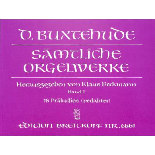 Buxtehude Sämtliche Orgelwerke 1 EB6661