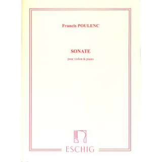 Poulenc Sonate Lorca Fassung 1949 Violine Klavier ME6411