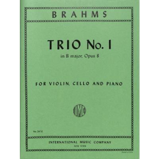 Brahms Trio 1 H-DUR OP 8 Violine Violoncello Klavier IMC2670