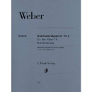 Weber Konzert 2 Es-Dur op 74 Klarinette Klavier HN732