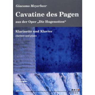 Meyerbeer Cavatine des Pagen aus Die Hugenotten Klar Klav CFS713