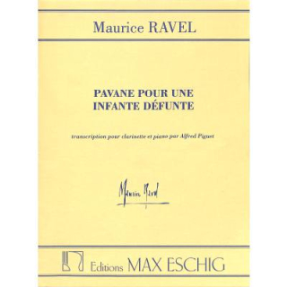 Ravel Pavane pour une Infante Defunte Klarinette Klavier ME1463-06