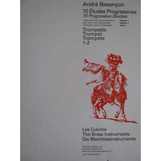 Besancon 70 Etudes Progressives Volume 1 für Trompete GB1708