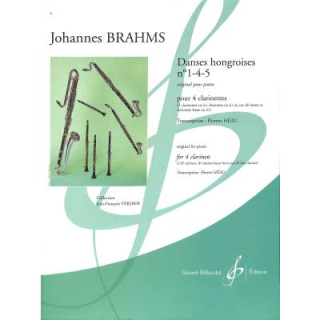 Brahms Ungarischer Tanz 1 4 5 für 4 Klarinetten GB7091