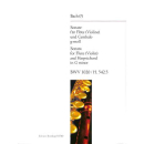 Bach Sonate g-Moll BWV 1020 H 542/5 Flöte Cembalo...