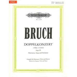 Bruch Doppelkonzert e-moll op 88 Klarinette Viola Klavier EP11234