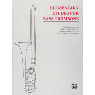 Pederson Elementary Etudes for Bass Trombone CHBK01025A
