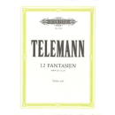 Telemann 12 Fantasien Violine Solo EP9365