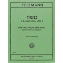 Telemann Trio Es-Dur op 1/3 f 2 Violinen Klavier IMC416