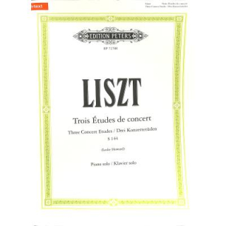 Liszt Drei Konzertetüden Klavier EP72780