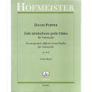 David Popper Walter Schulz 10 Etüden op 76/2 Cello...