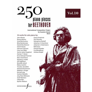 Sideris 250 Piano Pieces for Beethoven Vol 10