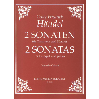 Händel Two Sonatas Trompete Klavier EMB13933