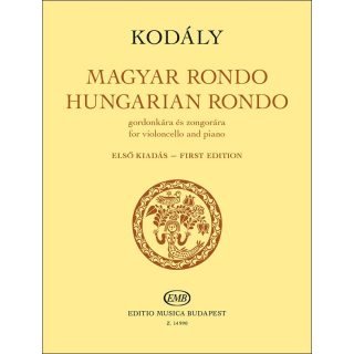 Kodaly Hungarian Rondo Violoncello Klavier EMB14990