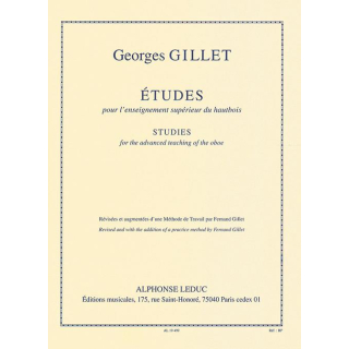 Gillet Etudes pour LEnseignement Superieur Oboe AL19499