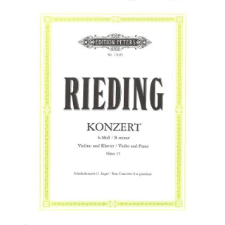 Rieding Concertino h-Moll op 35 Violine Klavier EP11025