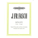 Fasch Sonate C-Dur Fagott Violoncello Klavier EP5893