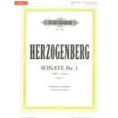 Herzogenberg Sonate 1 a-Moll op 52 Violoncello Klavier EP11092
