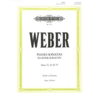 Weber Klavier-Sonaten op 24, 39,49, 70 EP717A