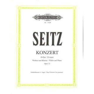 Seitz Konzert D-Dur op 22 Violine Klavier EP11028