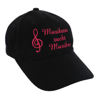 Baseball Cap Musikerin sucht Musiker schwarz