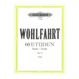 Wohlfahrt 60 Etüden op 45 Viola EP9166