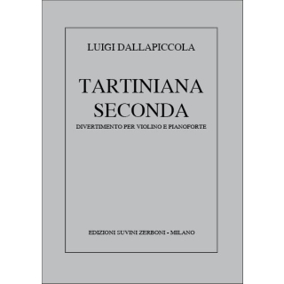 Dallapiccola Tartiniana Seconda 1955-1956 Violine Klavier ESZ00533800