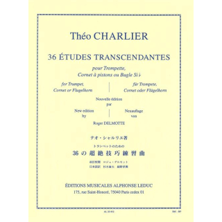 Charlier 36 Etudes Transcedantes Trompete AL20452